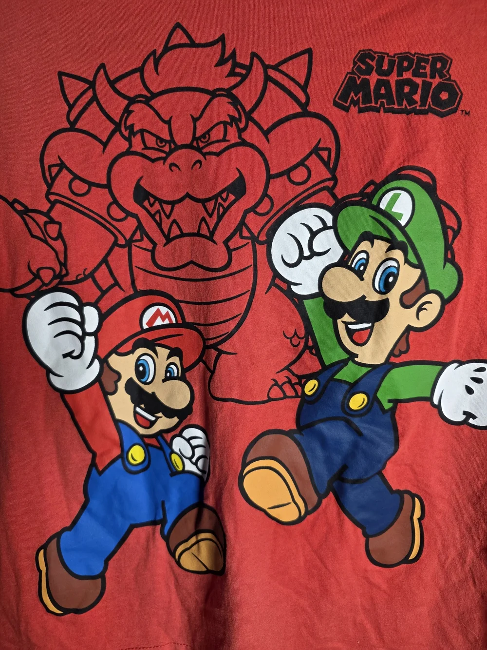 Nintendo Super Mario Mario Luigi Bowser Sleeveless Graphic Tank Top Boys 10/12